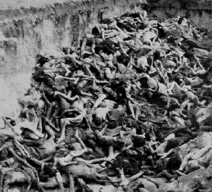 WWII camps - bodies stacked in pits